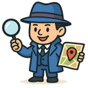 Detective with map